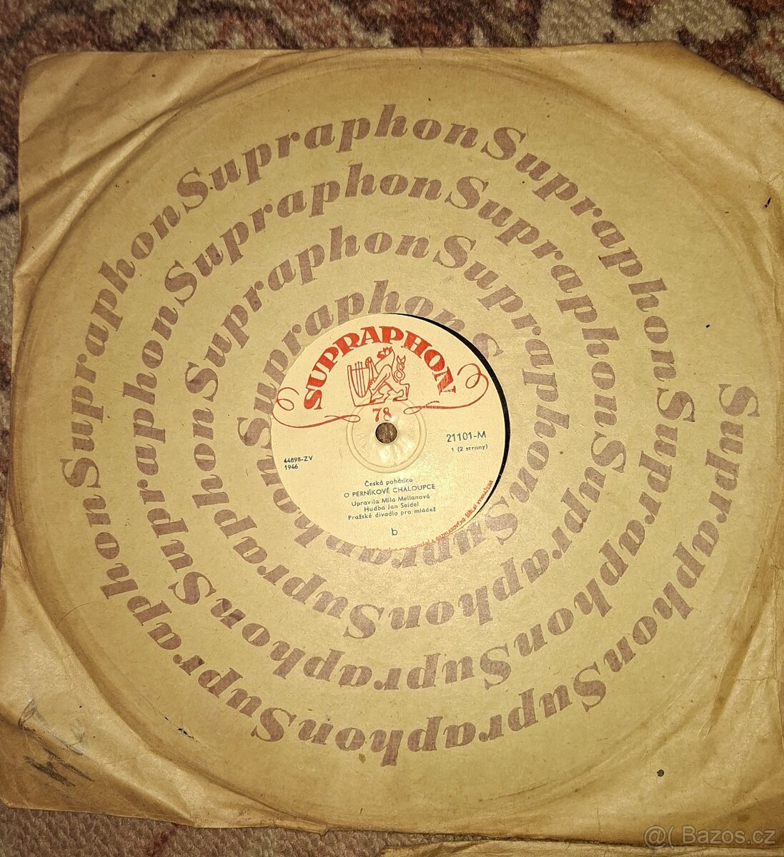 Šelakové gramofonové desky - pohádky - 25 cm - 3