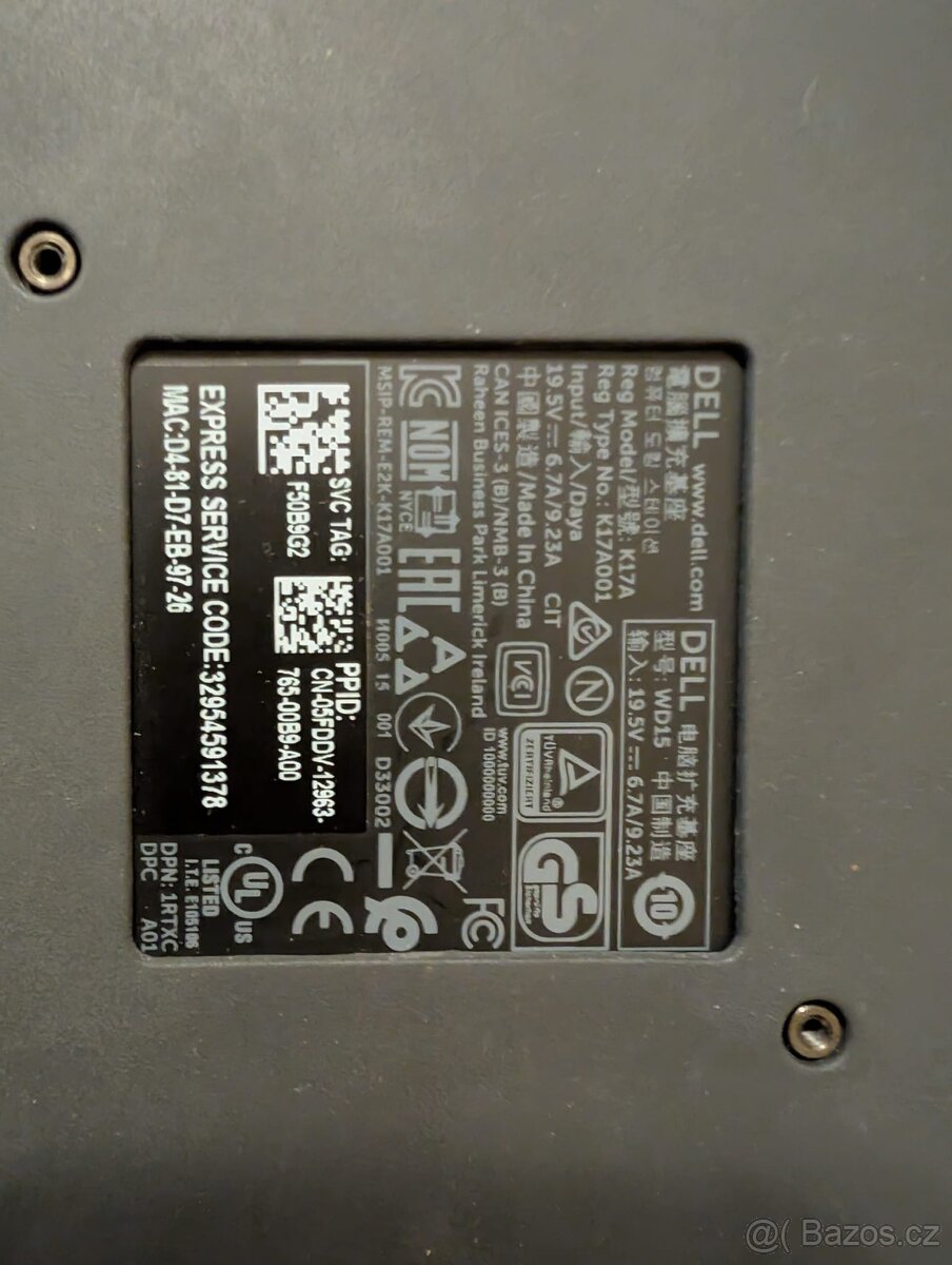 Dell WD15 – USB-C dokovací stanice + originální 180W adaptér - 3