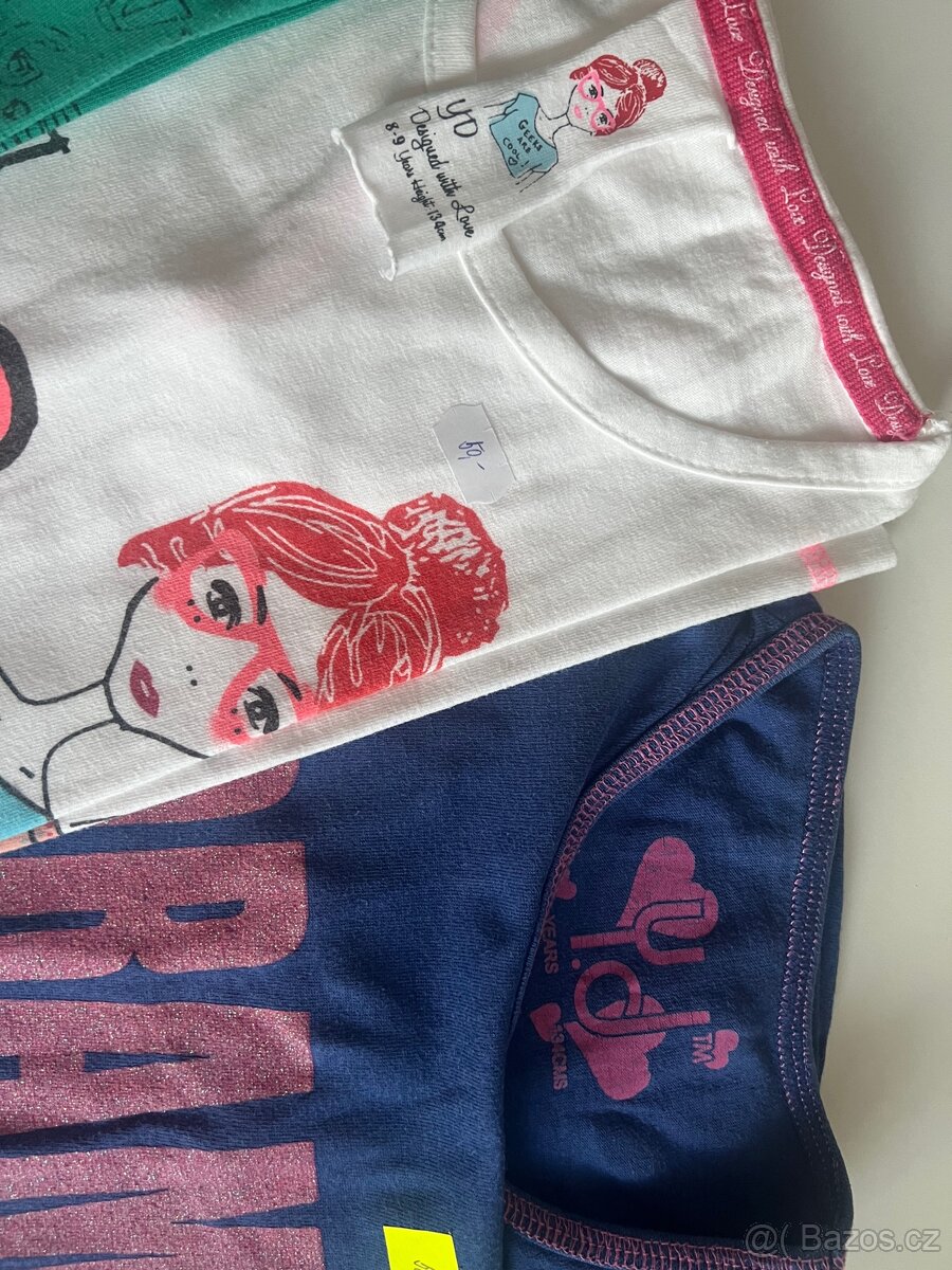 Letní bavlněná trička vel. 134 - 3