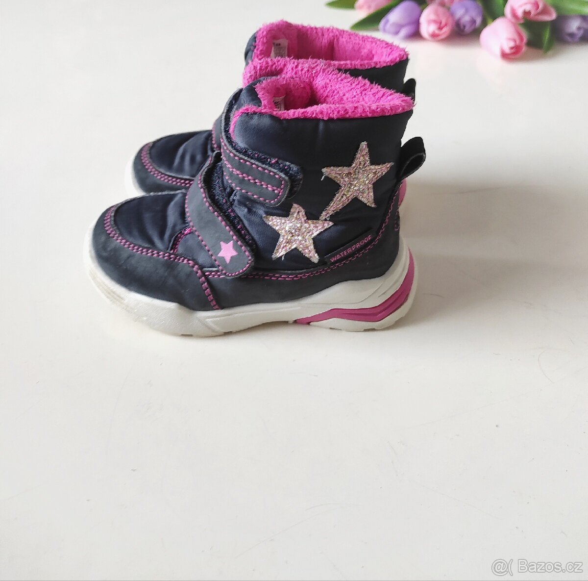 Zimní boty / sněhule pro holčičku velikost 23 - 3