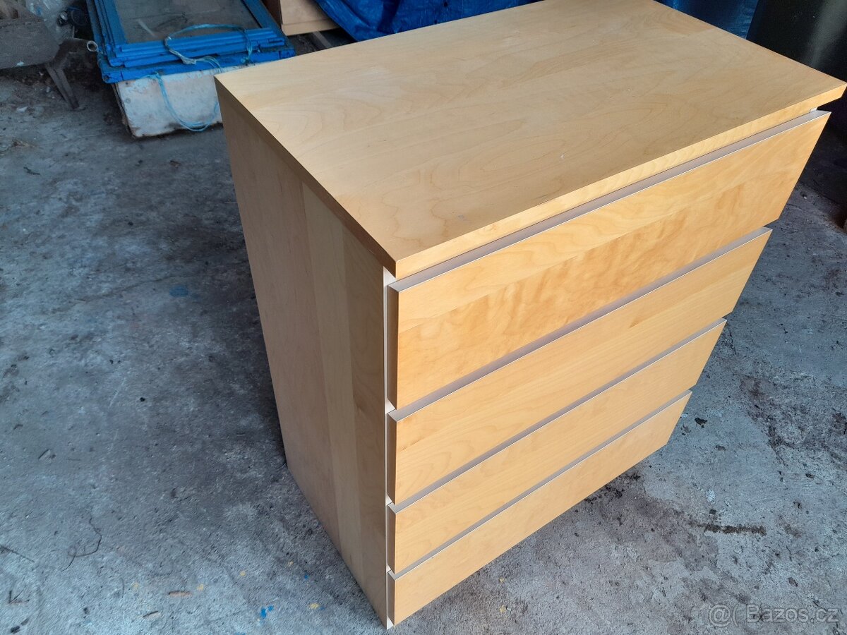 Ikea komoda Malm bříza 4 zásuvky - 3