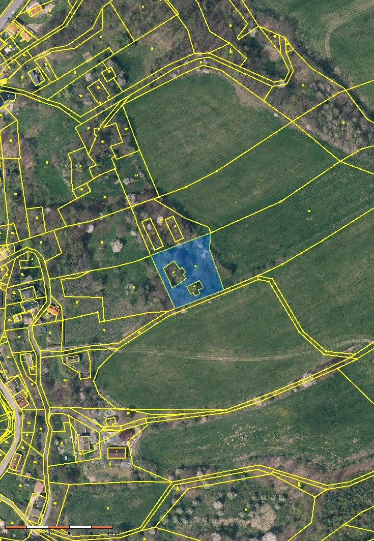 Pozemek Kunratice u Cvikova 2812 m2. - 3