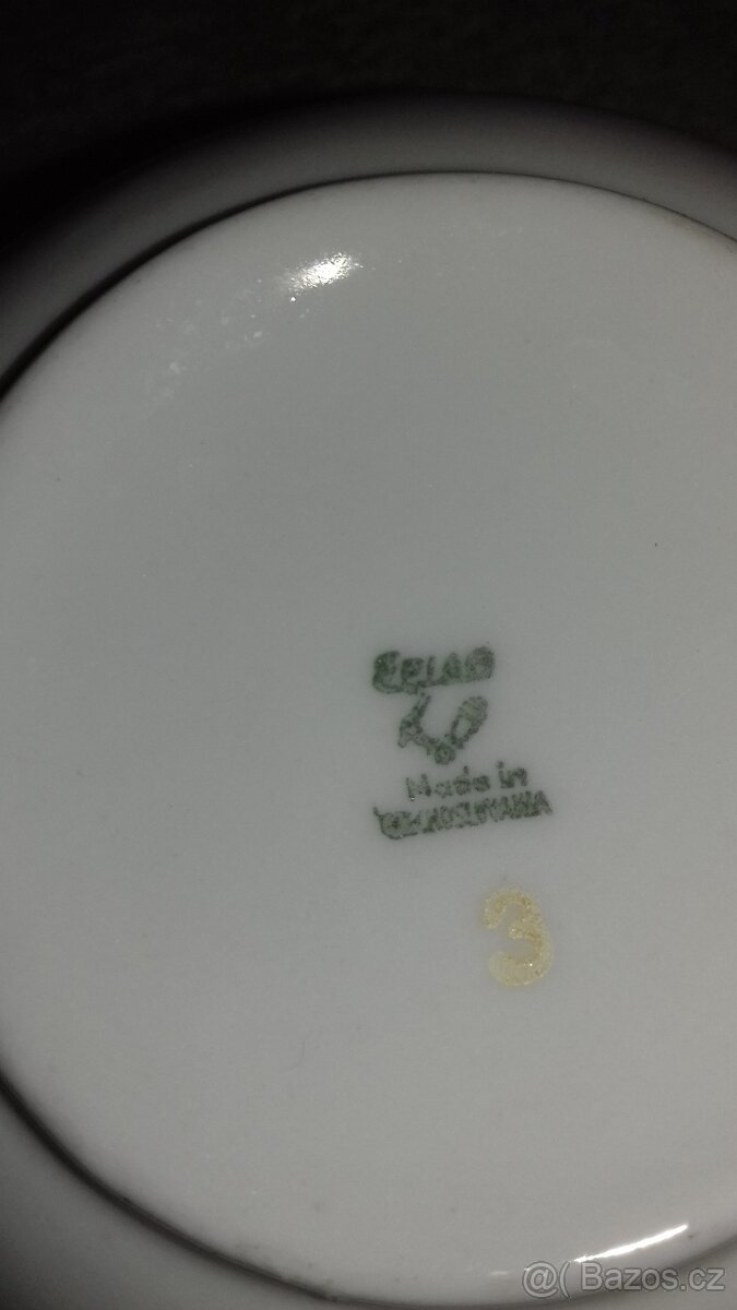 Konvice, mléčenka, cukřenka, šálek, Epiag, porcelán - 3