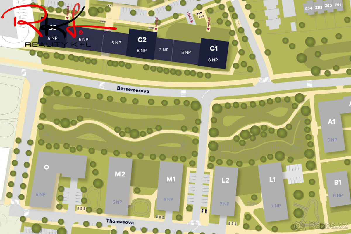 Prodej, novostavba, byt 2+kk s balkónem, Praha 5 - 3