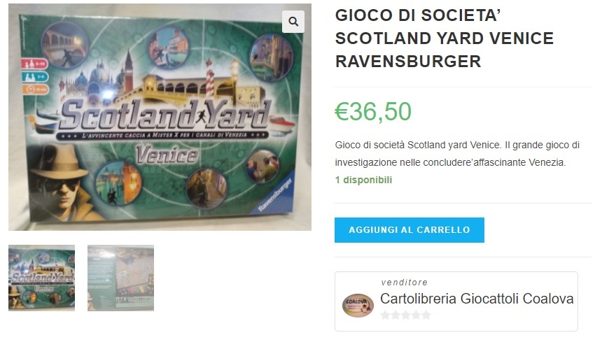 RAVENSBURGER Scotland Yard Venice - 3