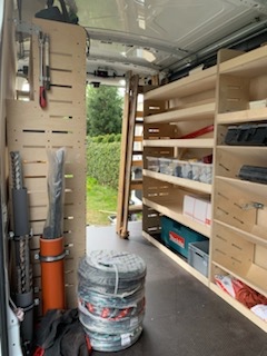 Transit regály , vestavby Cnc výroba- Skladem - 3