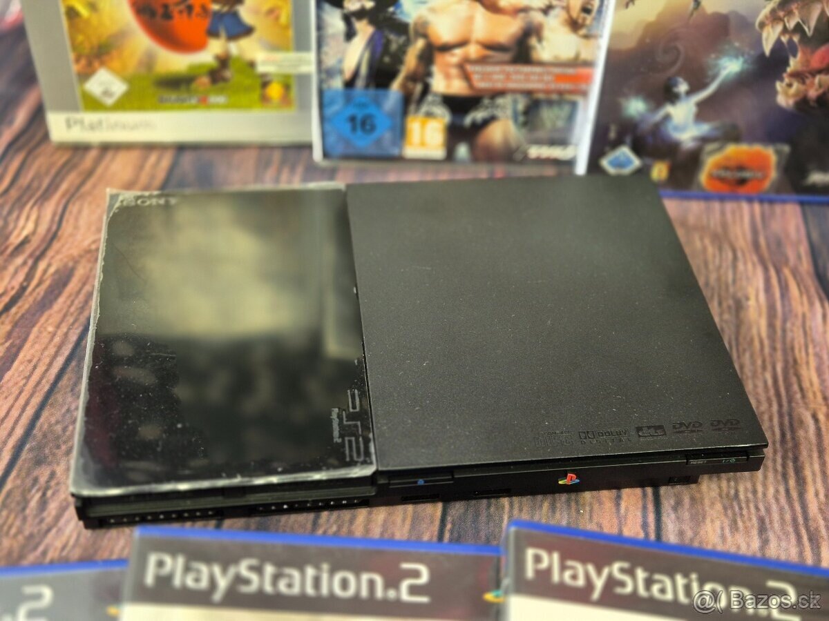 Sony PlayStation 2 Slim PS2 1 ovládač, karta, 7 hier - 3