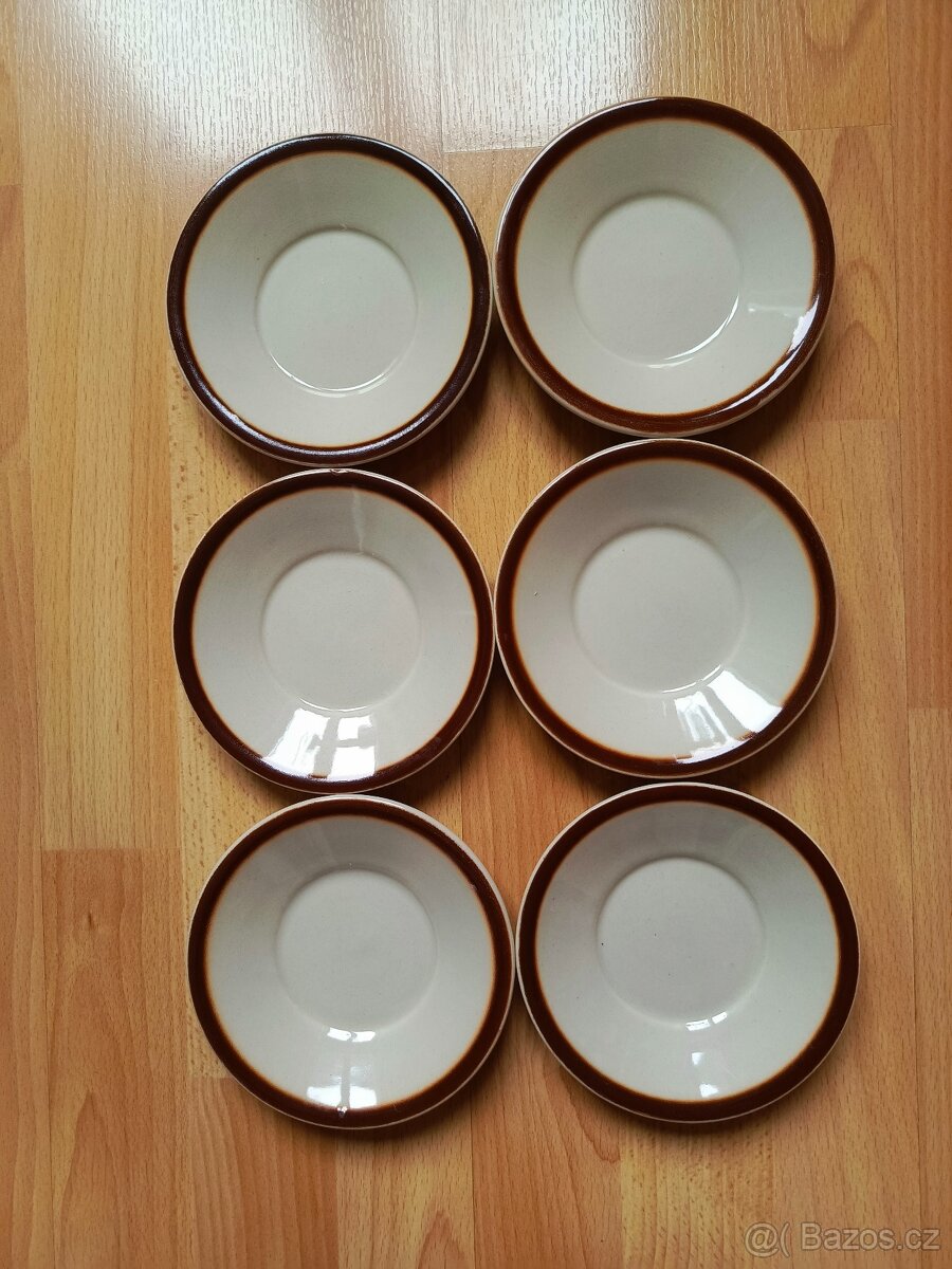 KERA VITRAL - SADA ŠÁLKU A PODŠÁLKU - 6 KS - 3