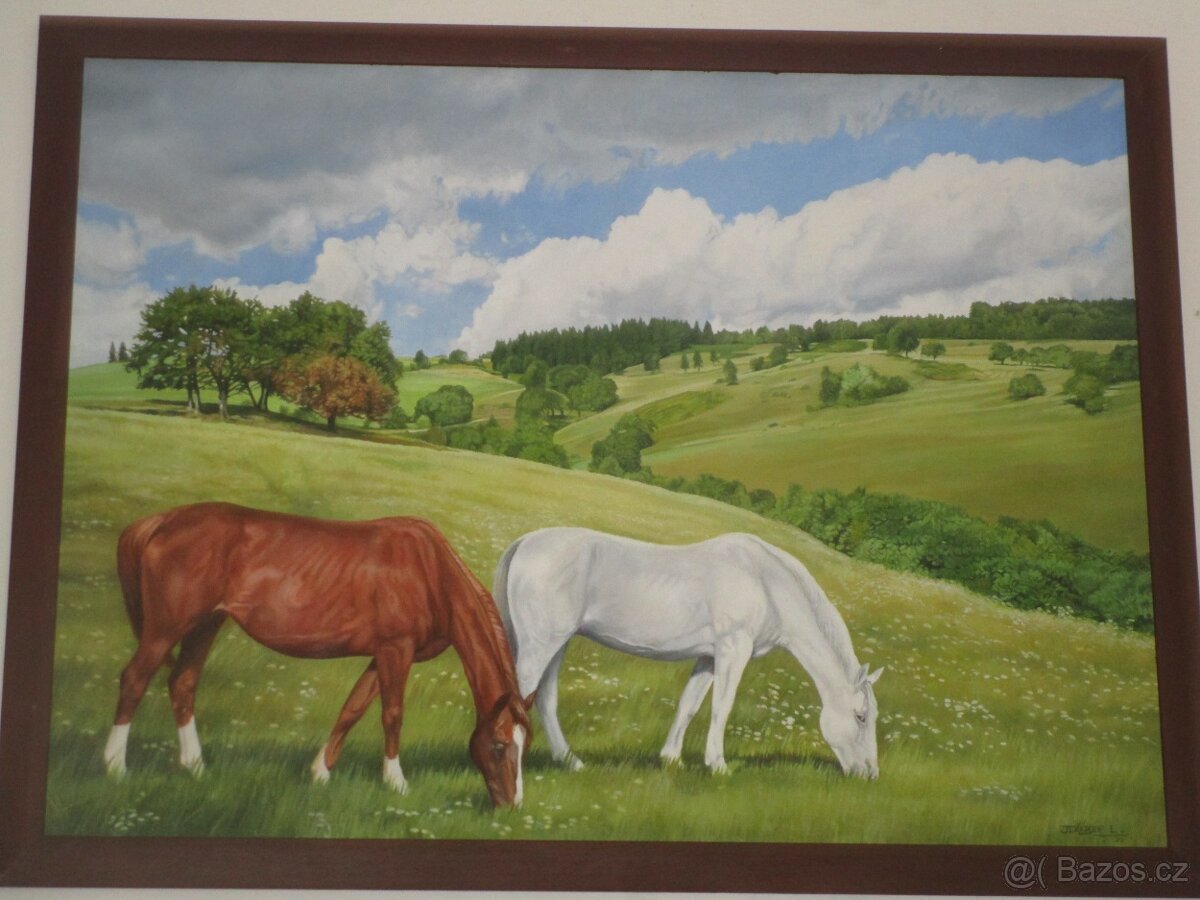 RUČNĚ MALOVANÉ OBRAZY-VÁNOČNÍ SLEVA - 3