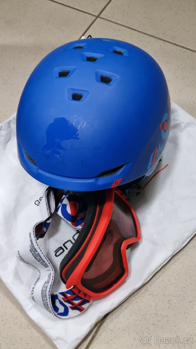 Lyžařská helma Scott s brýlemi - 3