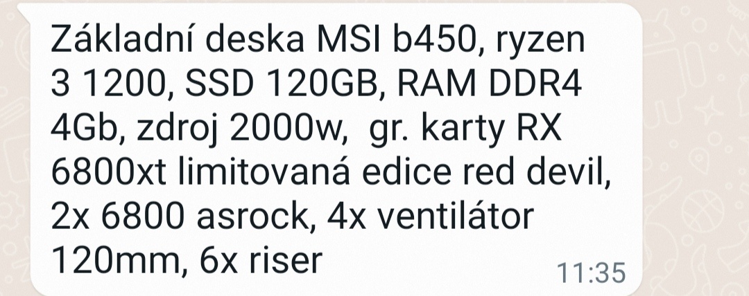 Prodám mining RIG - 3
