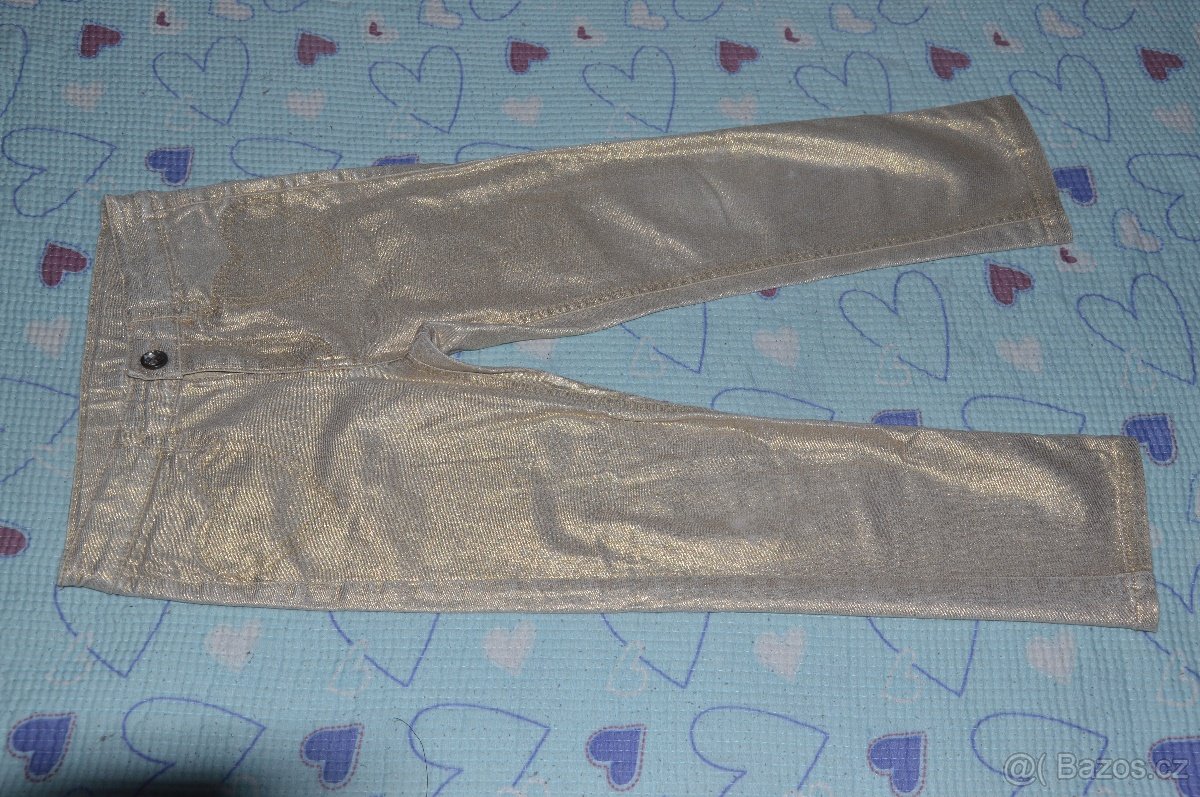 116 Zlaté elastické džíny rifle džegíny H&M - 3