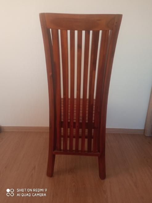Židle masiv hnědá 2 ks - 3