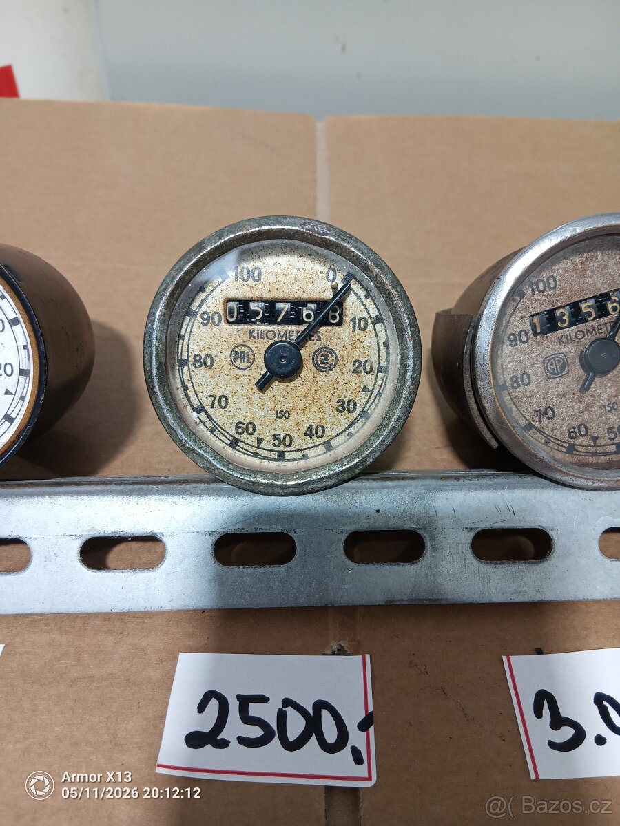 ČZ 125, 150 Tachometry Pal, VDO ,ČZ - 3