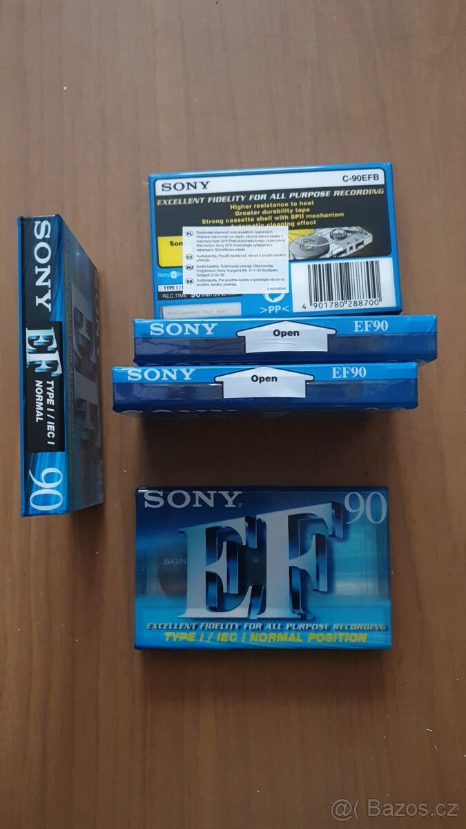 Audiokazeta Sony EF90, Maxell UE90 - 3