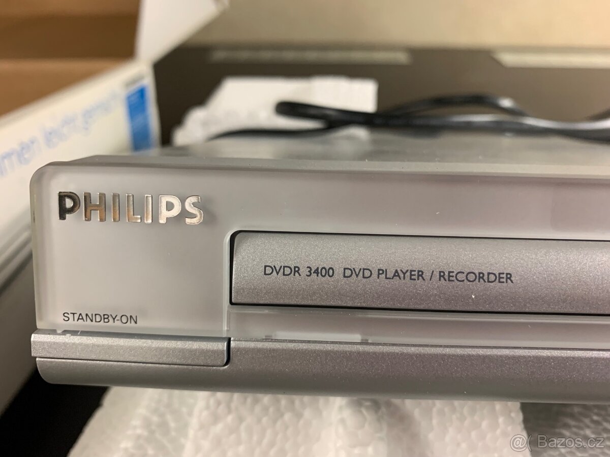 NOVÝ PHILIPS DVDR 3400 PLAYER/RECORDER - 3