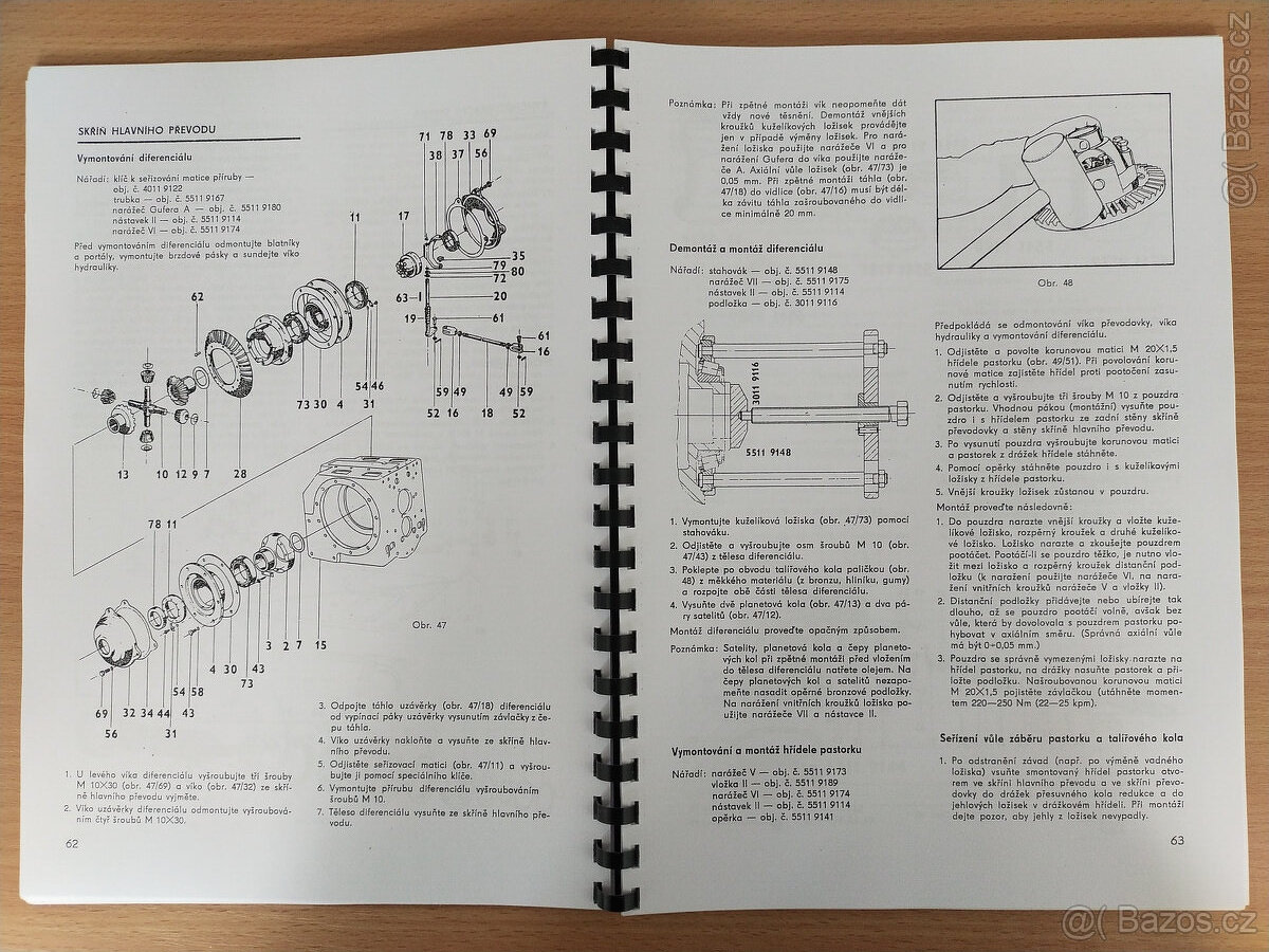 Katalog a dílenská příručka na Zetor 5711 - 6748 - 3