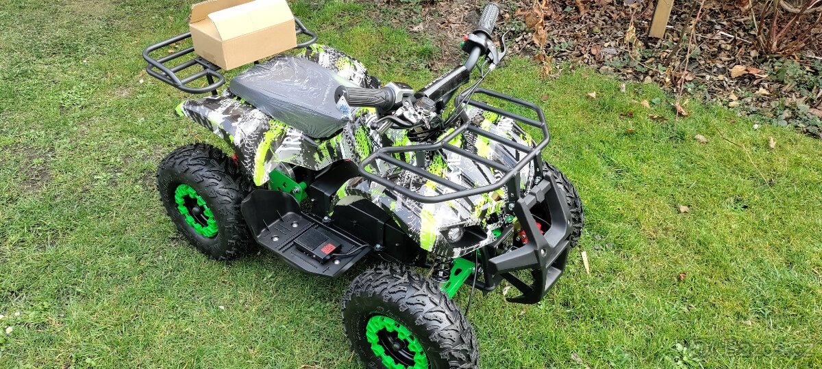 Nová dětská Elektrická čtyřkolka Tori 1200W zelená - 3