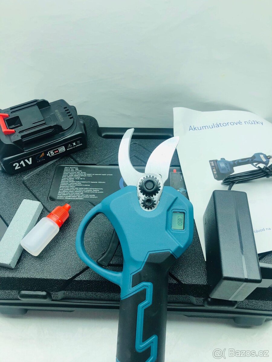 Aku nůžky + 2x baterie LCD display - 3