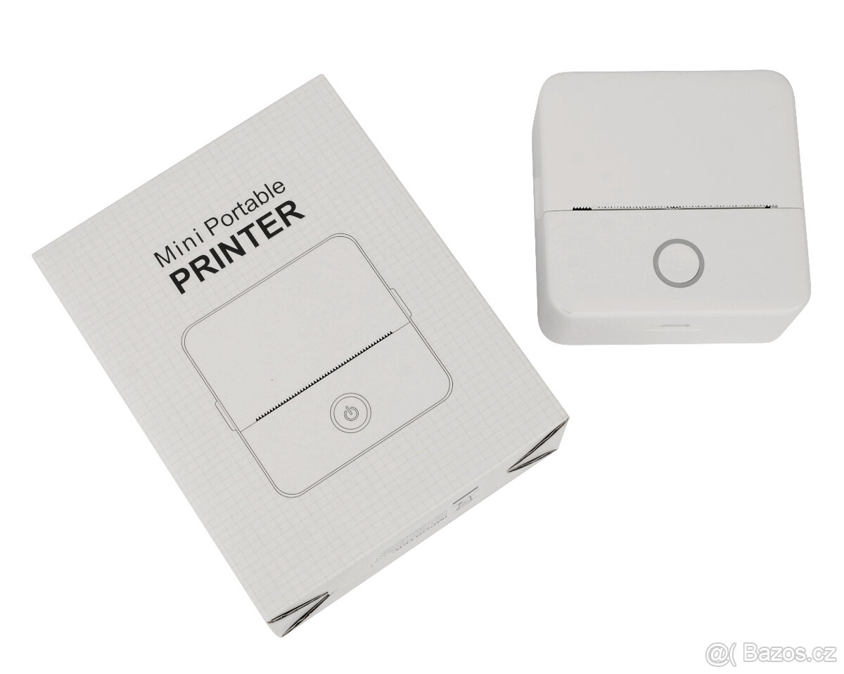 Přenosná bluetooth termo mini tiskárna X6 - 3