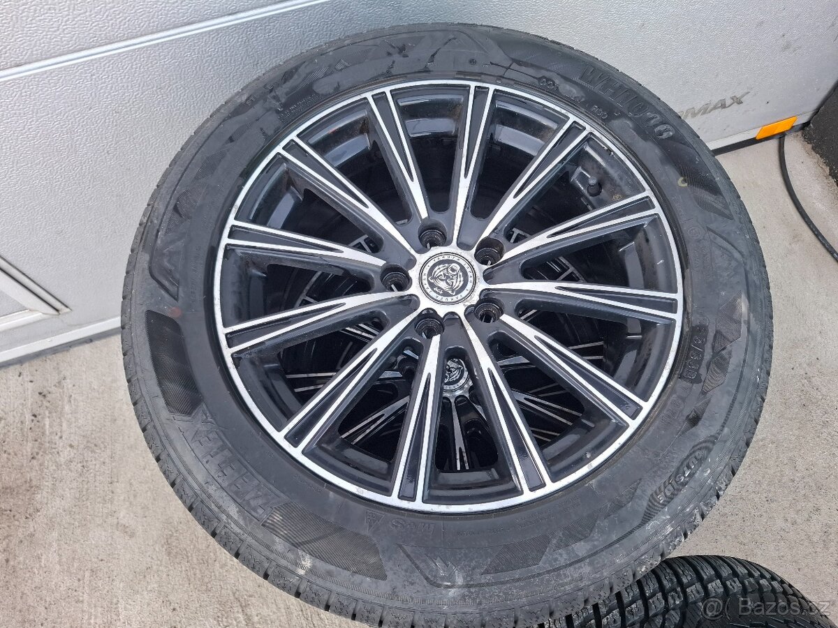 prodám zimní sadu kol 225/55 R17 5x112 6,5mm - 3