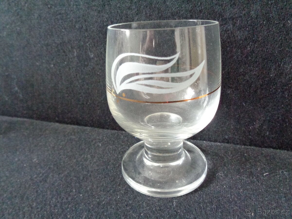 Skleničky na masivní nožce - 6 ks - 3