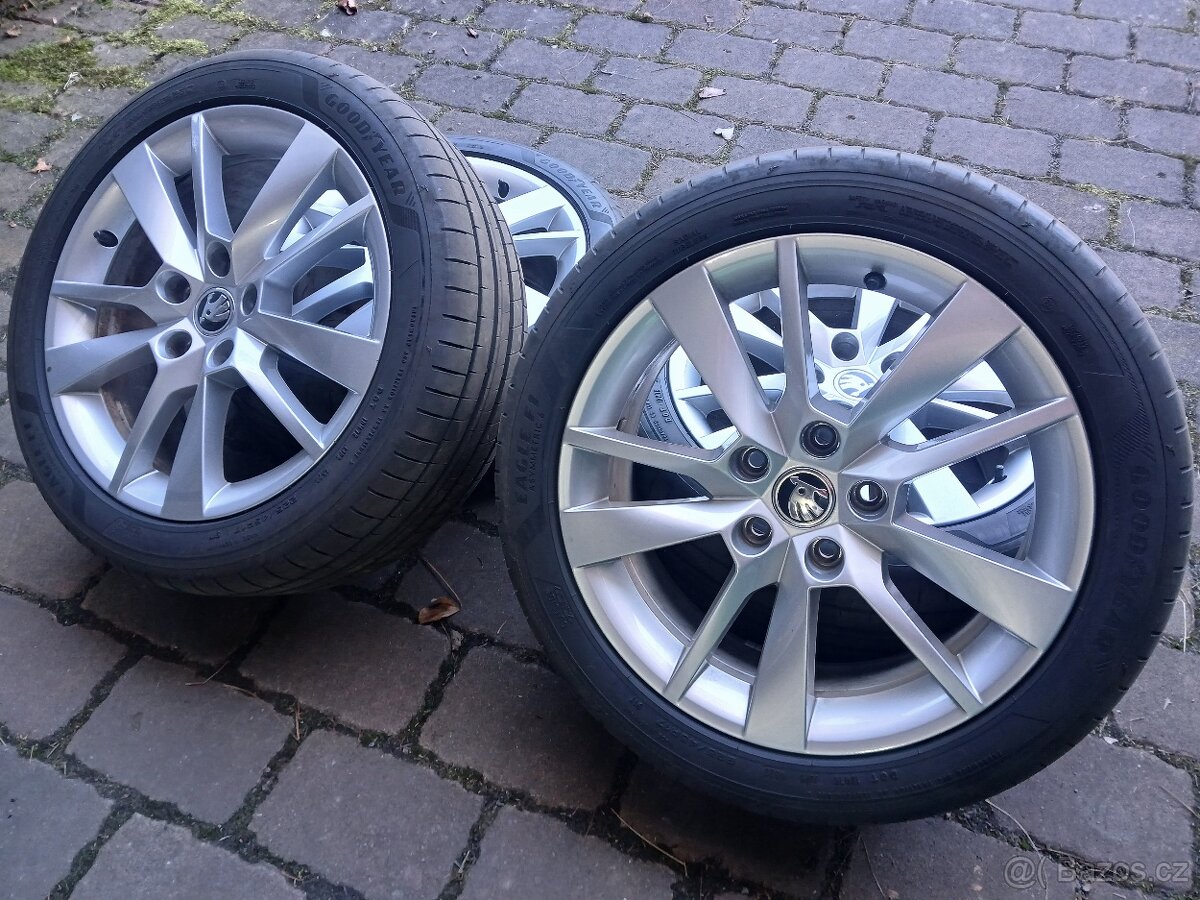 ALU kola,sada,ŠKODA TRIUS,originál,225/45 R17, 5x112,TOP - 3