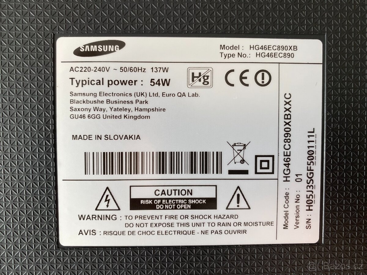 Samsung HG46EC890 46" LCD - 3D - 3