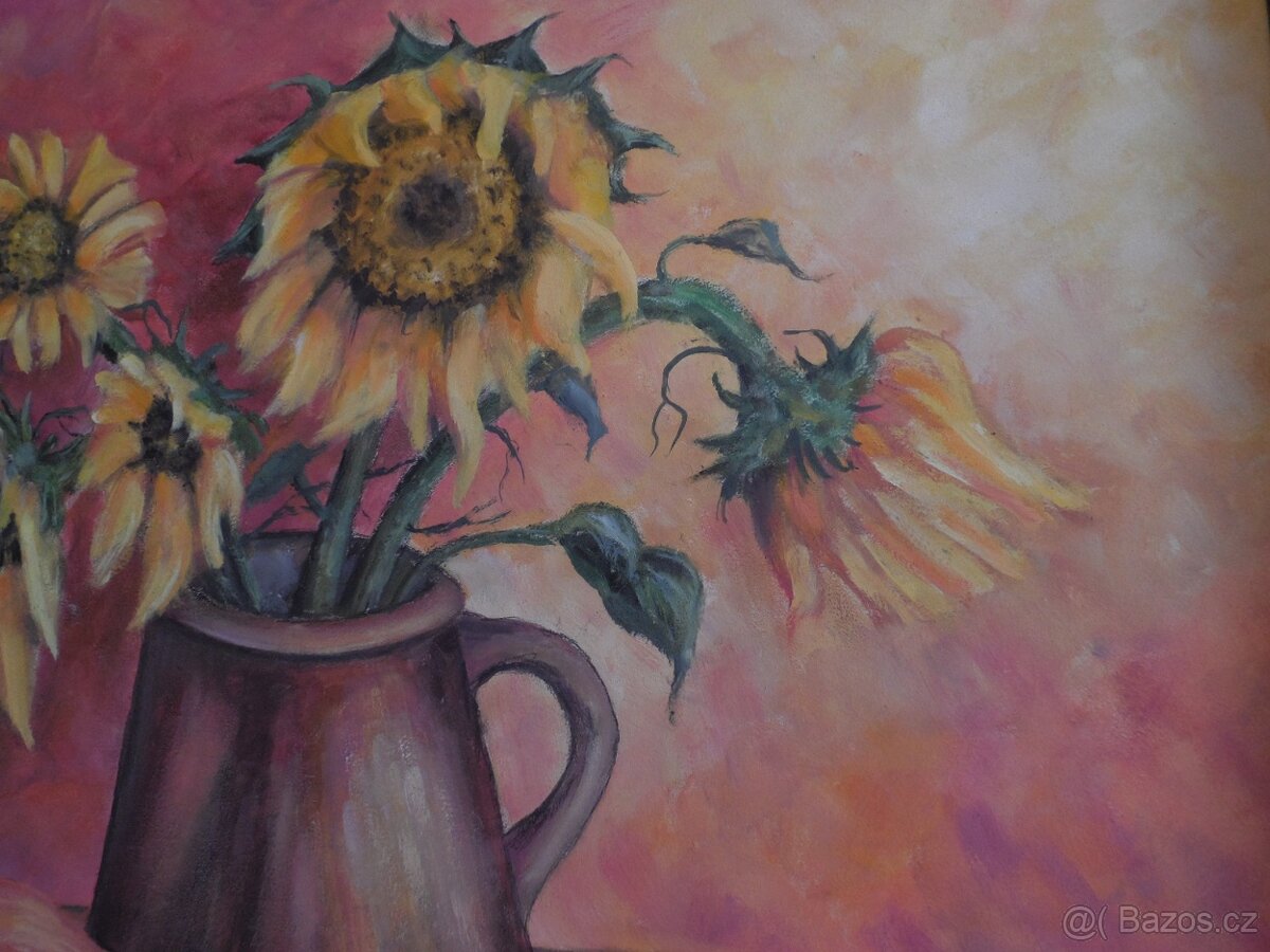 Zátiší slunečnic - 3