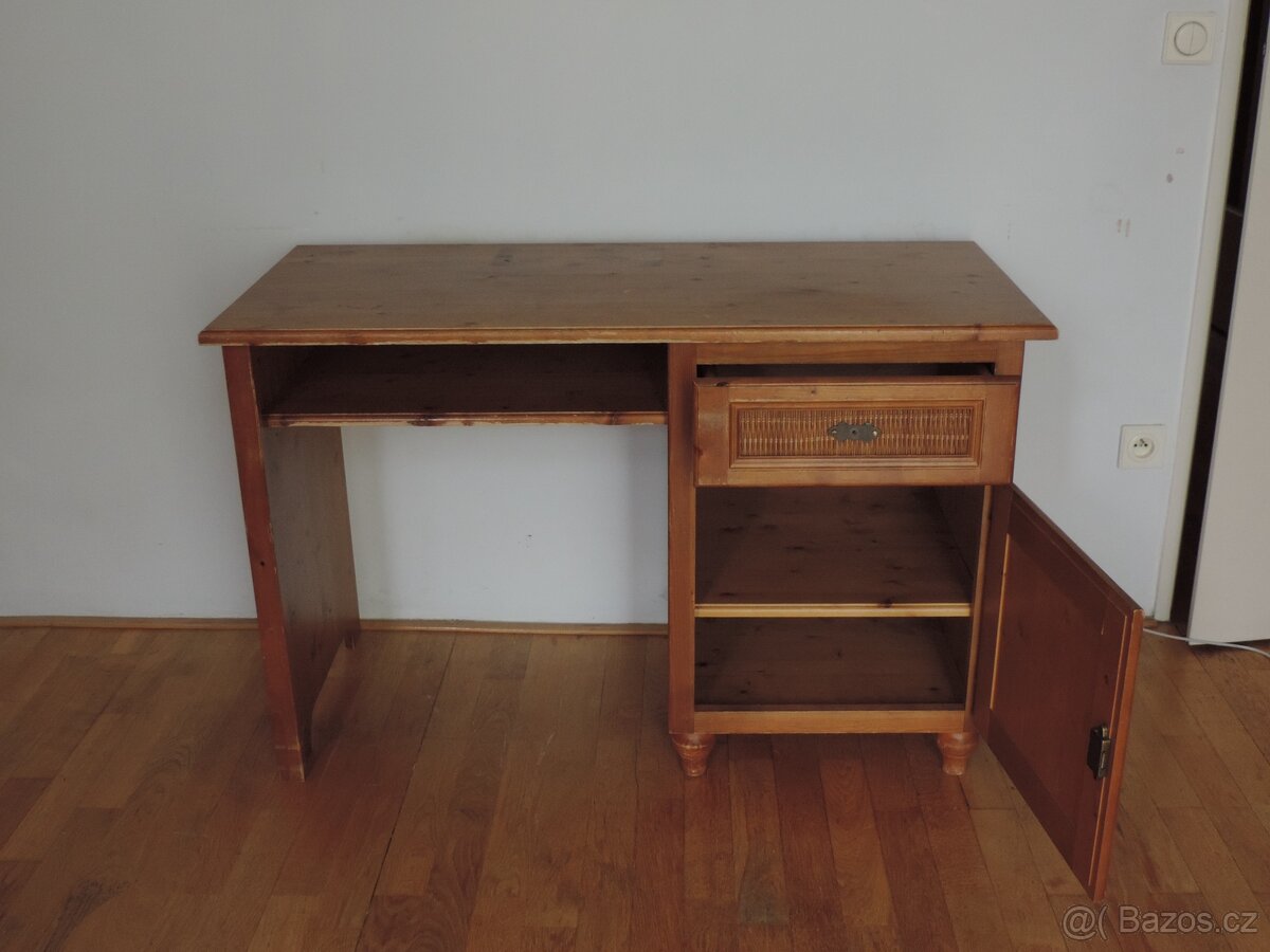 Dřevený psací stůl Francouzské výroby - masiv - 3