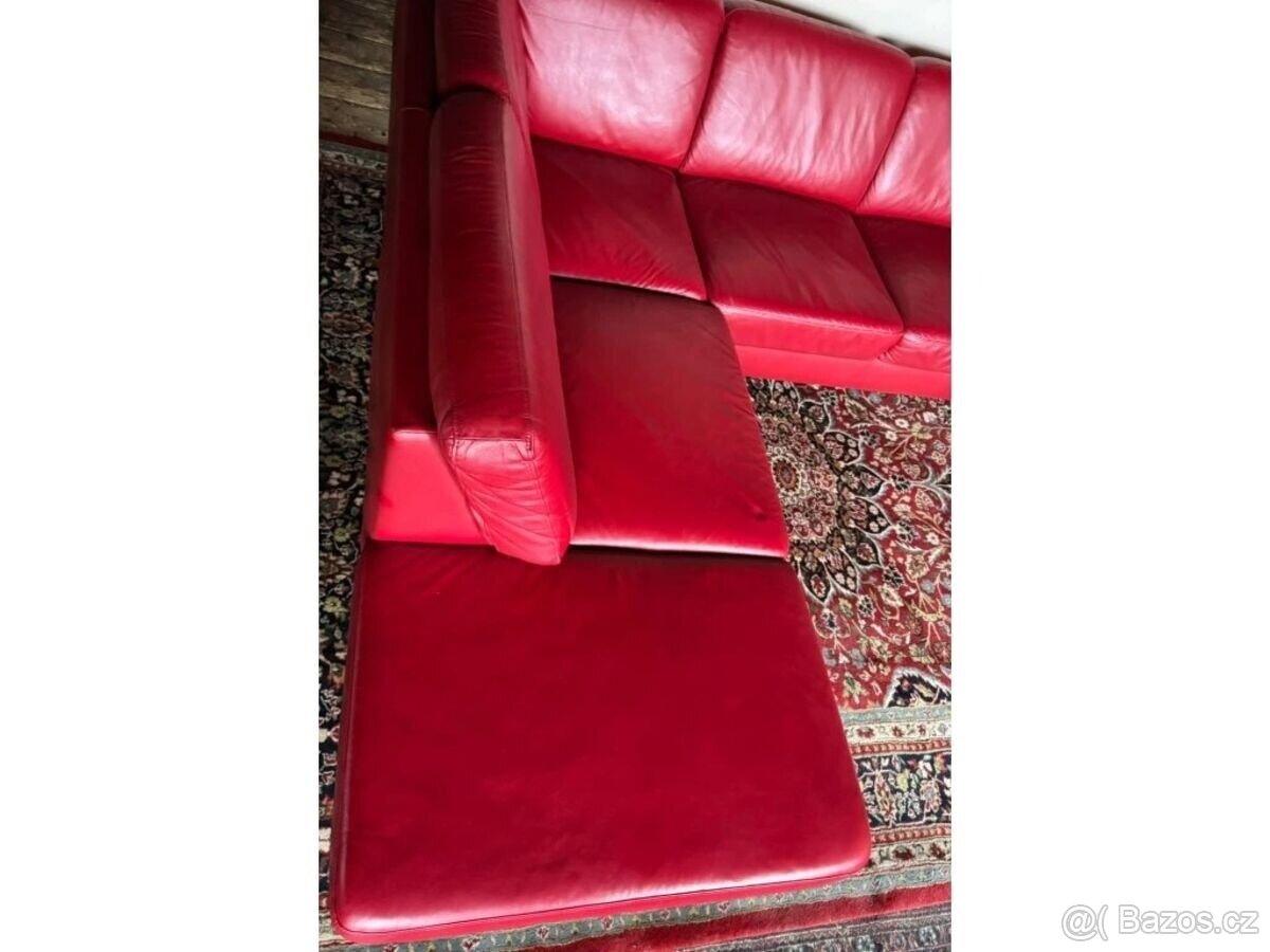 Kožená sedací souprava ve tvaru U, 3145 - 3