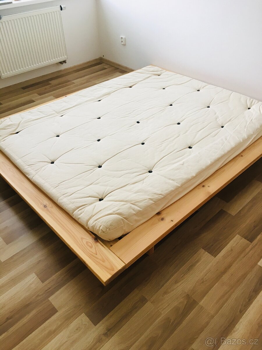 Futonová matrace pro alergiky 160 x 200 cm, netoxická - 3