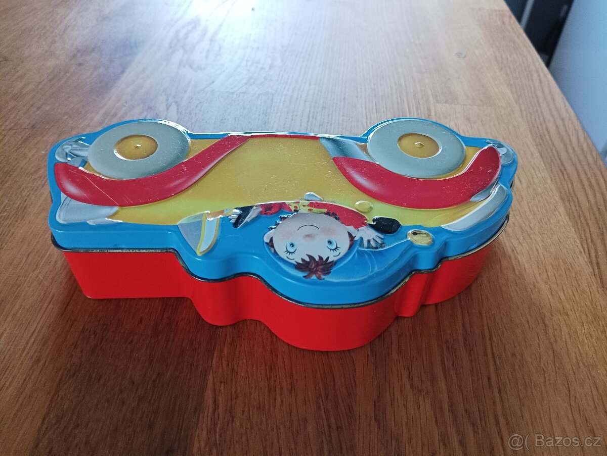 PLECHOVÁ ZNAČKOVÁ KRABIČKA OD BONBONU NODDY CAR FRANCIE - 3