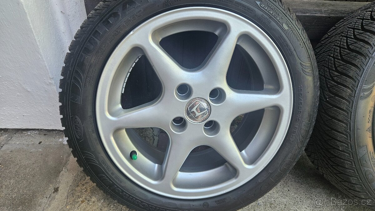 Alu 4x100 r15 et 38 pneu 195/50/15 zimní - 3