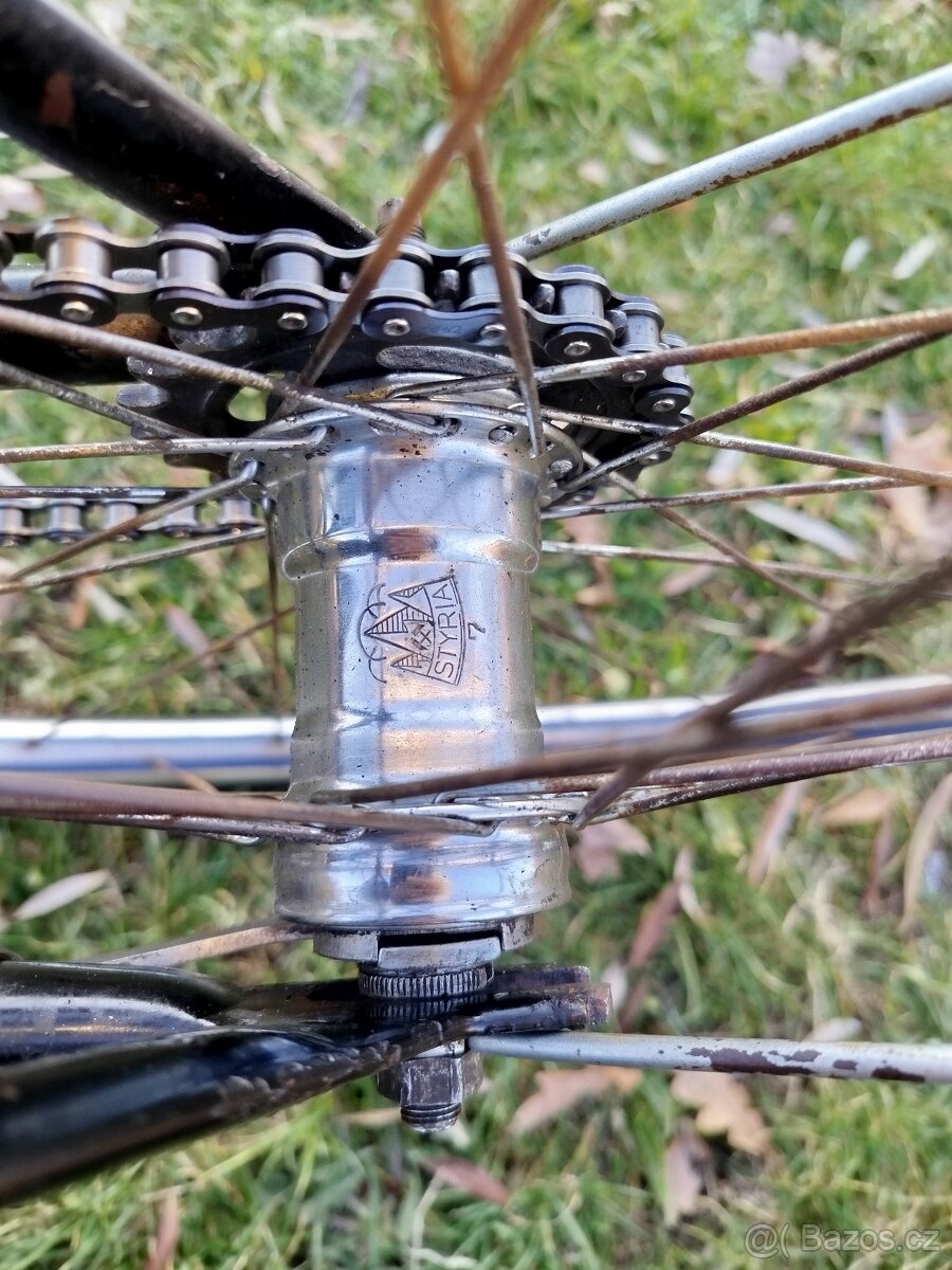 Historické, staré předválečné dámské kolo - 3