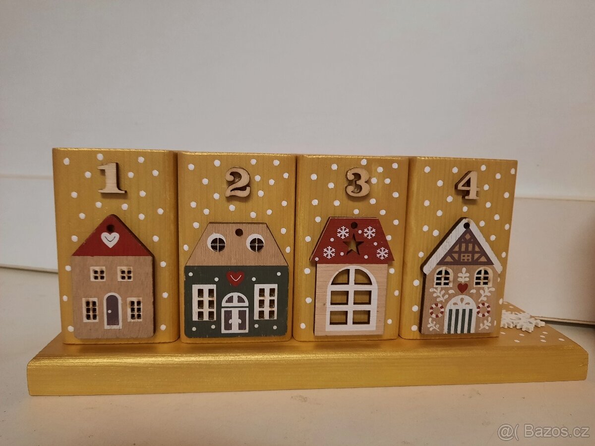 Dřevěné adventní svícny - 3