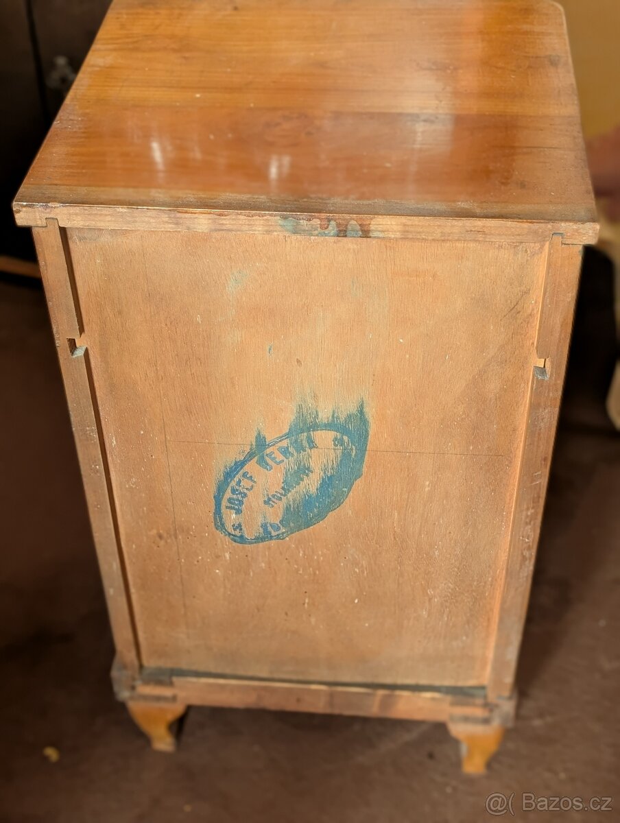Noční stolky, starožitné, 30.-tá léta 20. století - 3