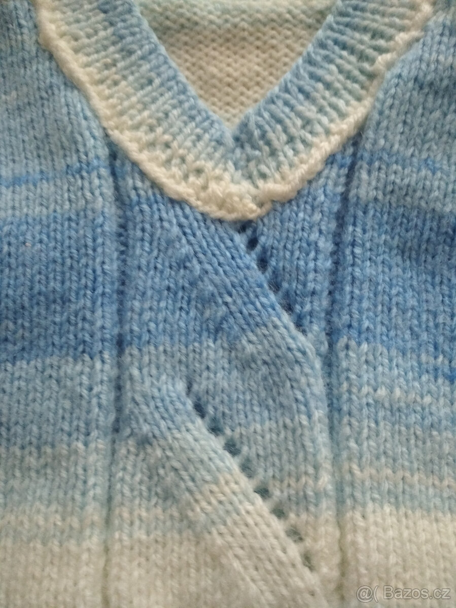 Chlapecká pletená vesta vel.98 - 3