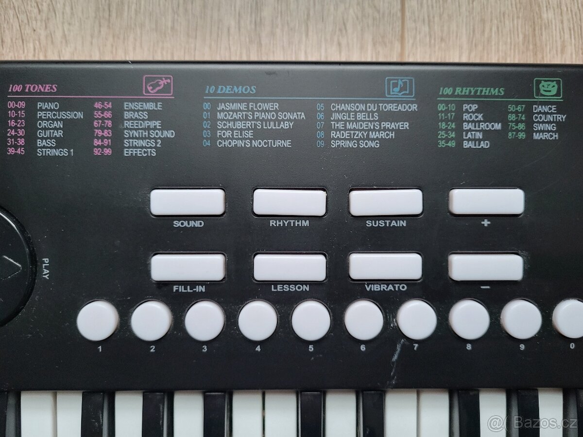 Dětské piano Sheffield růžové - 3