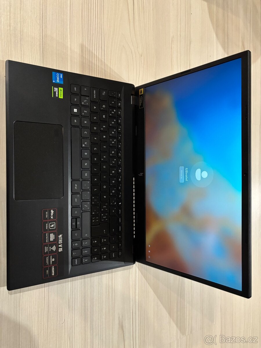 Nový herní notebook acer nitro V 15 - 3