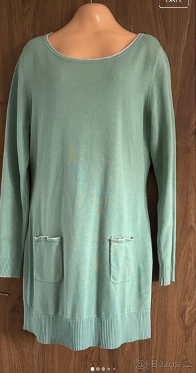 Svetr novy 40/42 odstín mátová mint - 3