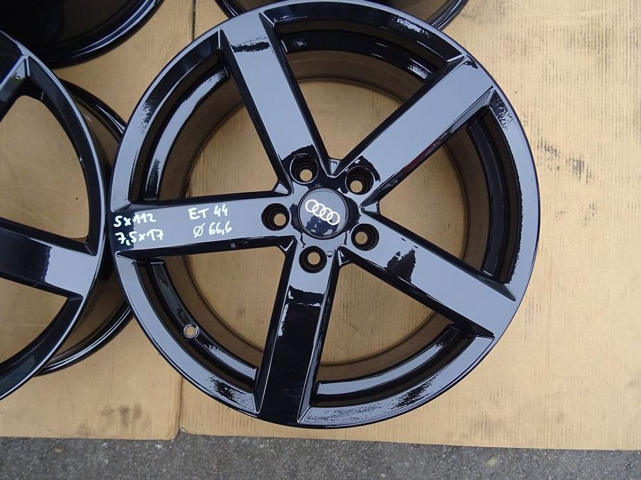 Alu disky černé na Audi, VW, 17", 5x108, ET 44, šíře 7,5J - 3