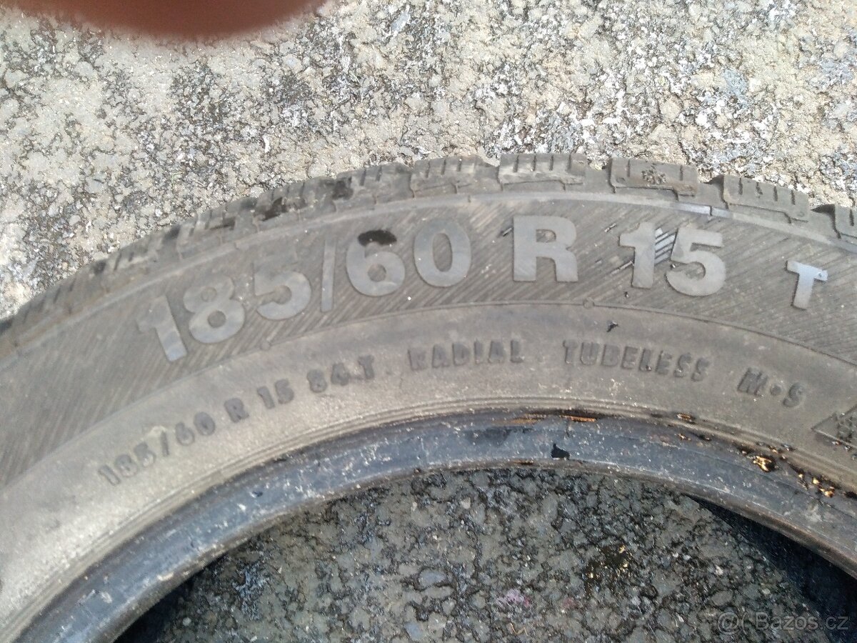 Prodám zimní gumy Barum Polaris 3 185/60 R15 84T - 3