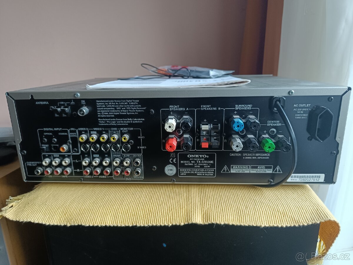 Receiver Onkyo TX-SR500E + Český manuál - 3