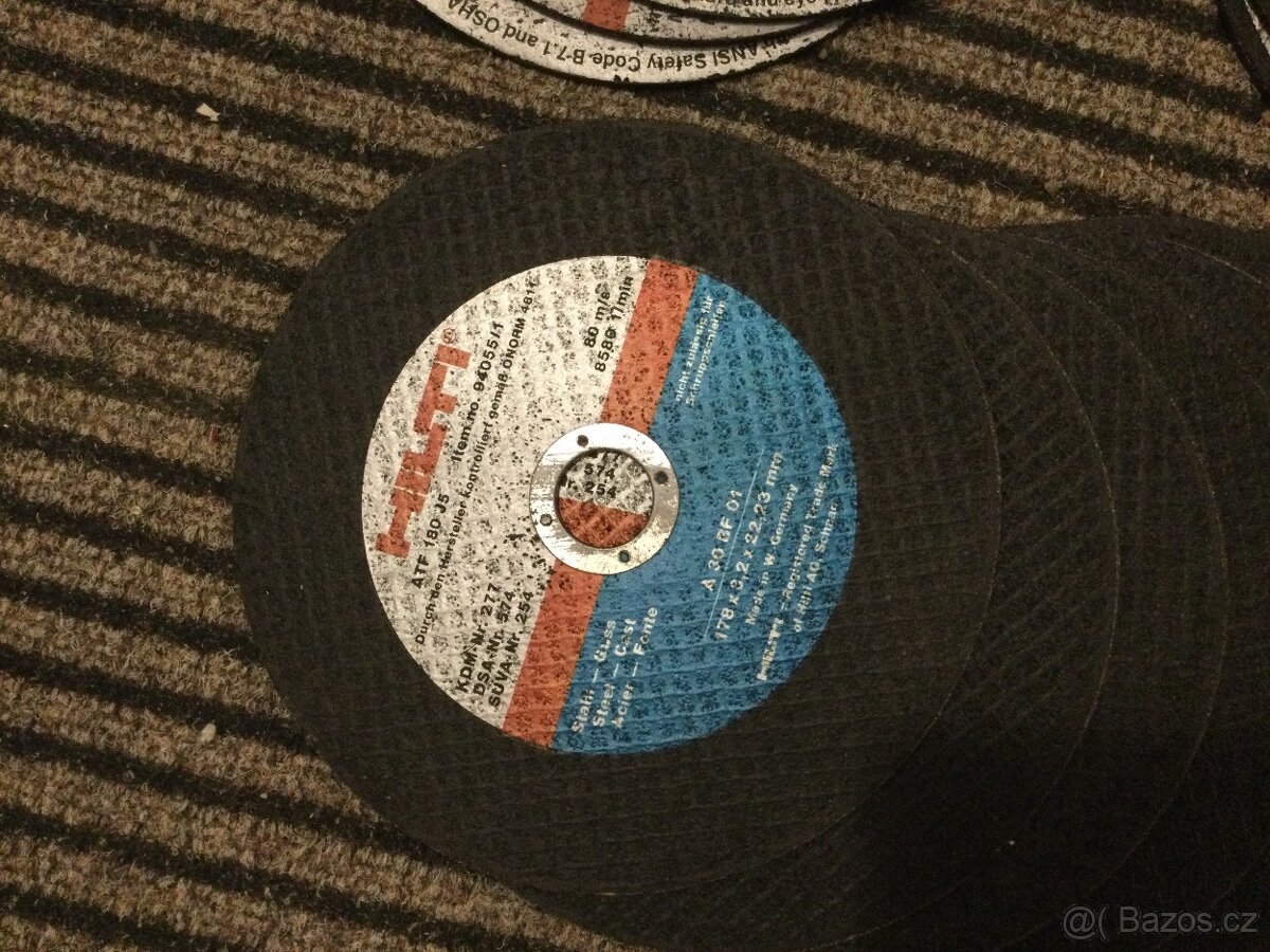 Prodám řezné kotouče HILTI 180mm a jiné 18ks nové - 3