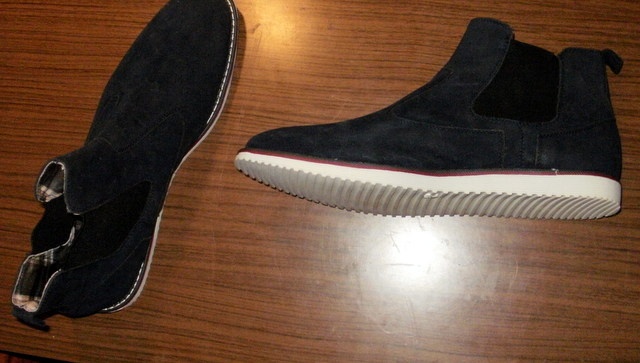 Boty-Semišové pérka-nazouvací-nové 44/10 - 3