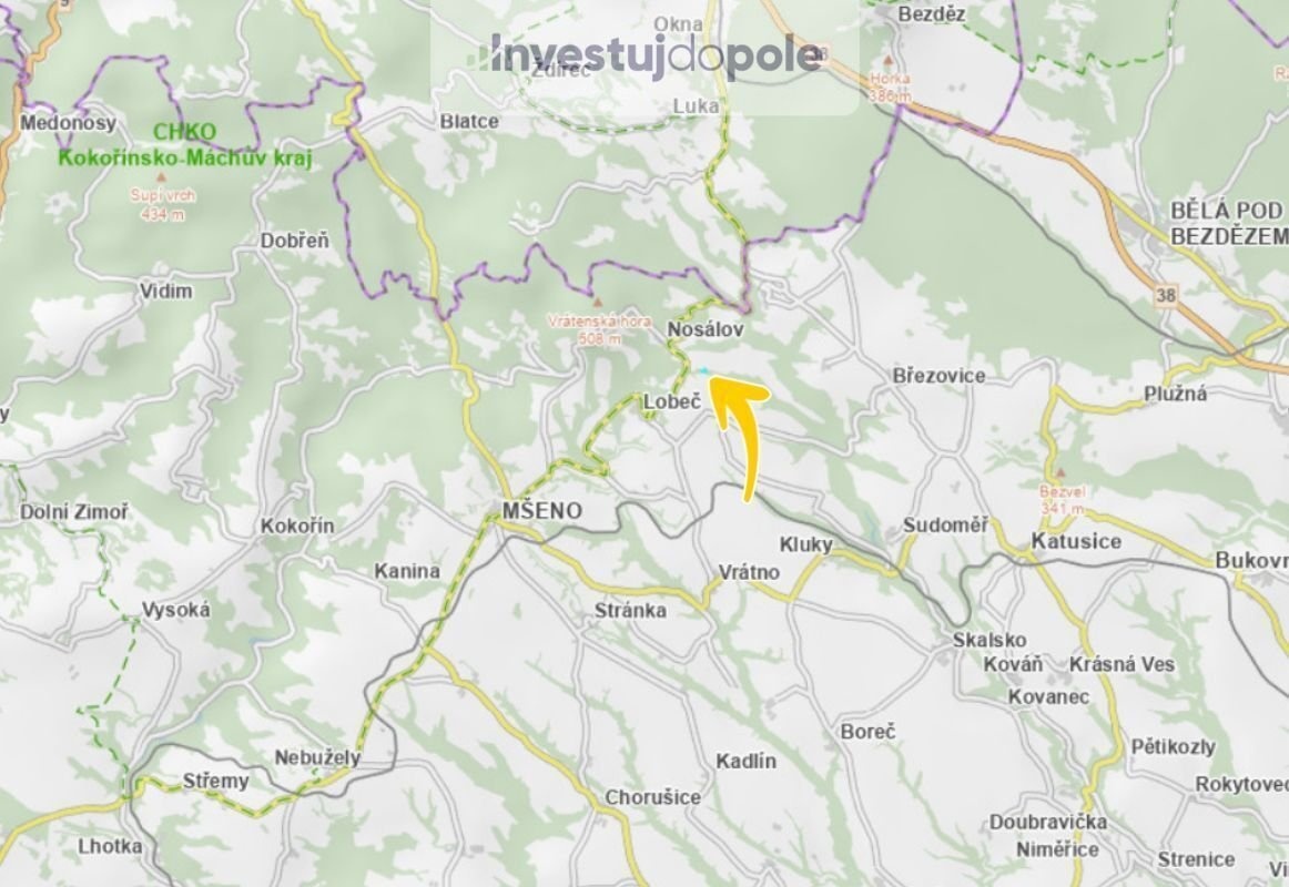 Prodej specifického pozemku 3 328 m², Nosálov - 3