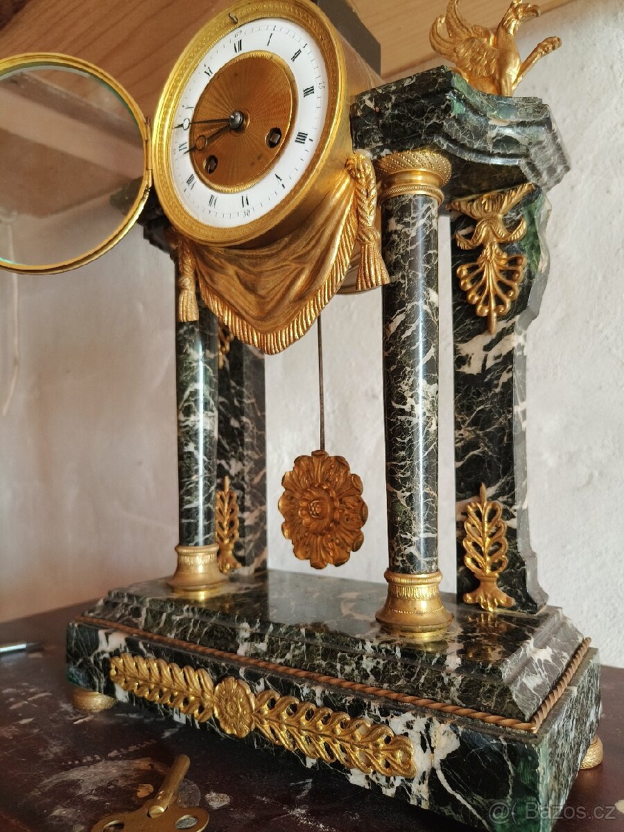 Francouzské mramorové hodiny - 3