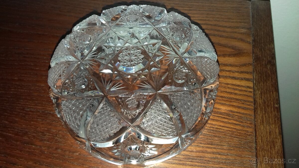 Popelník, křišťál, broušený, nový, tip na dárek - 3