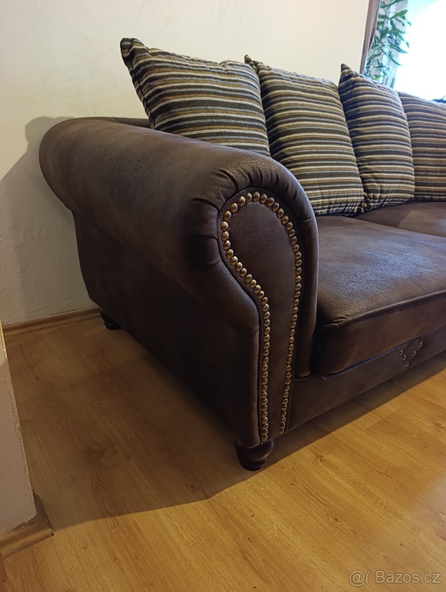 Gauč, křeslo a taburet Asko - 3